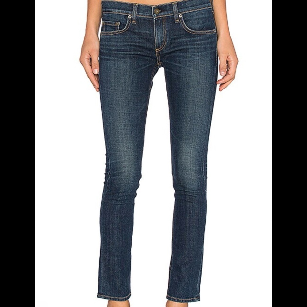 rag & bone Women's Skinny Jeans - Dark Blue